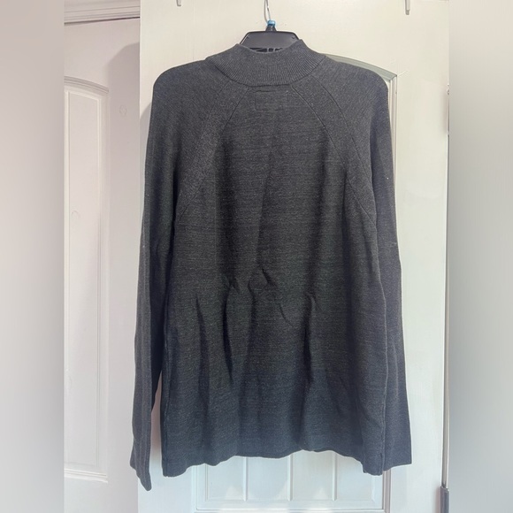 Gray Quarter Zip Up Sweater Flag & Anthem NWT - Picture 2 of 5